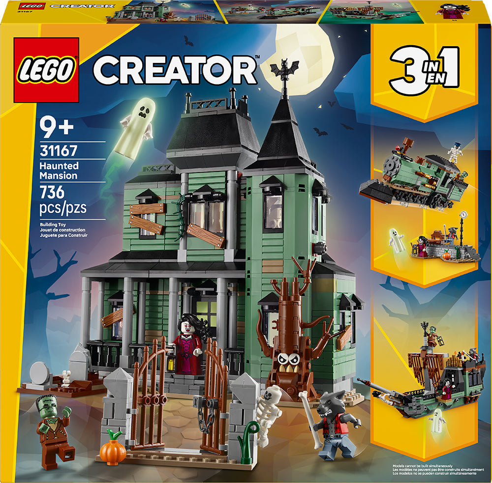 Lego Creator 3-en-1 maison hantée 736 morceaux (9 ans et plus)