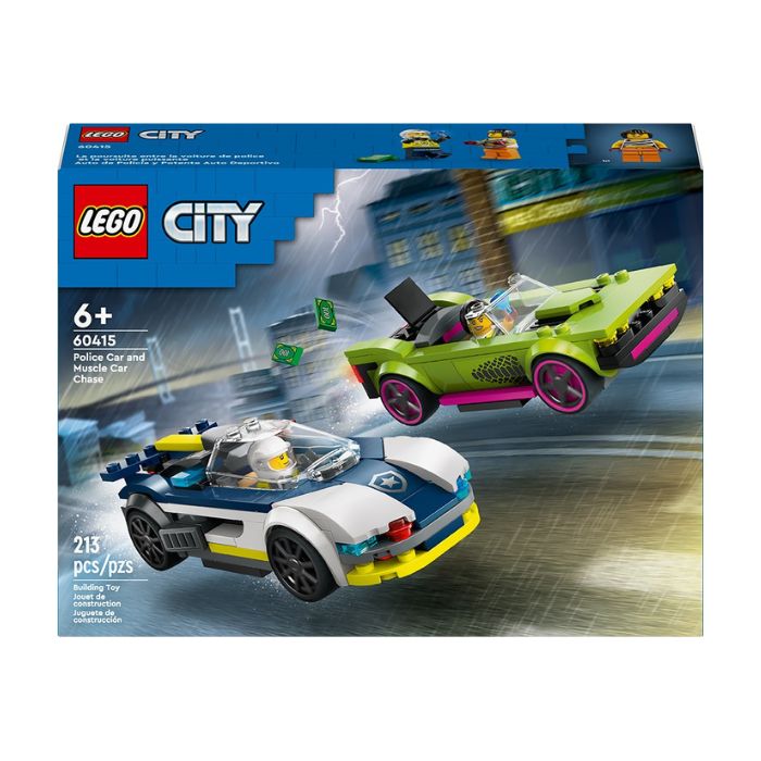 LEGO City la poursuite entre la voiture de police et la voiture puissante (6 ans et +)