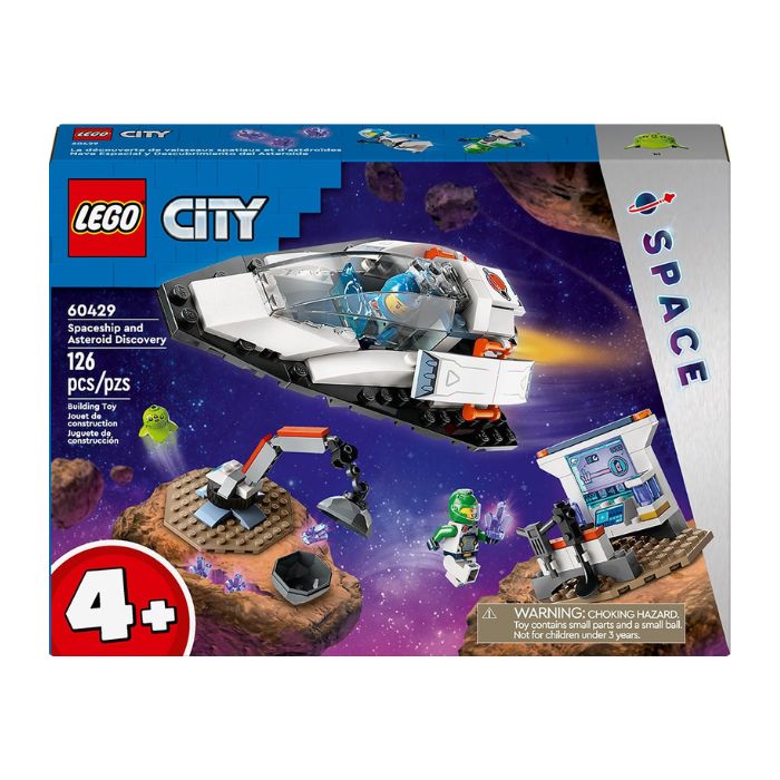LEGO City la découverte d'un vaisseau spatial et d'un astéroïde (4 ans et +)