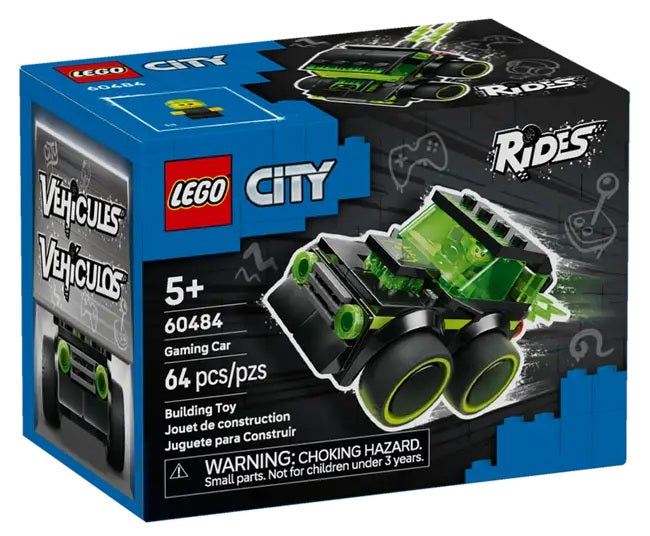 Lego City la voiture de course de jeux vidéo 64 morceaux (5 ans et plus)