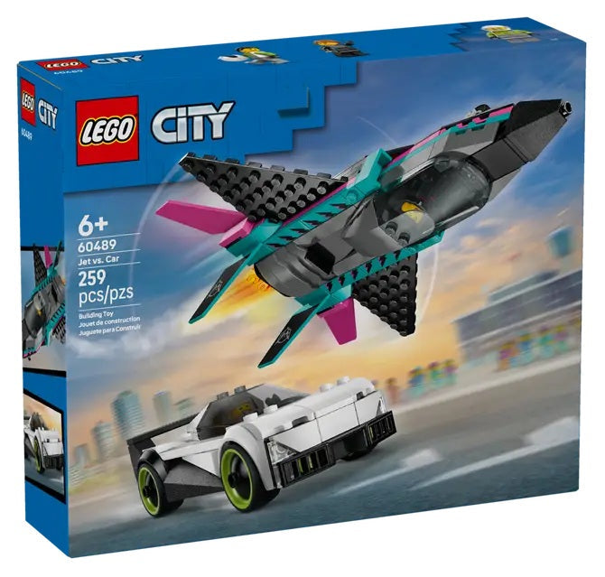 Lego City l'avion à réaction contre la voiture 265 morceaux (6 ans et plus)