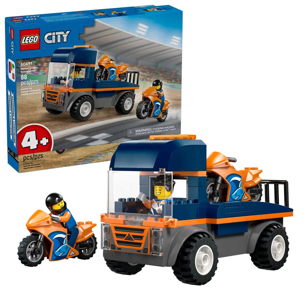 Lego City le transport de motos 88 morceaux (4 ans et plus)