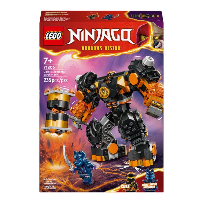 LEGO Ninjago le robot de terre élémentaire de Cole (7 ans et +)