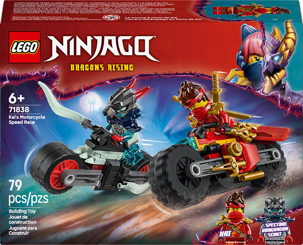 Lego Ninjago la moto de course de Kai 79 morceaux (6 ans et plus)
