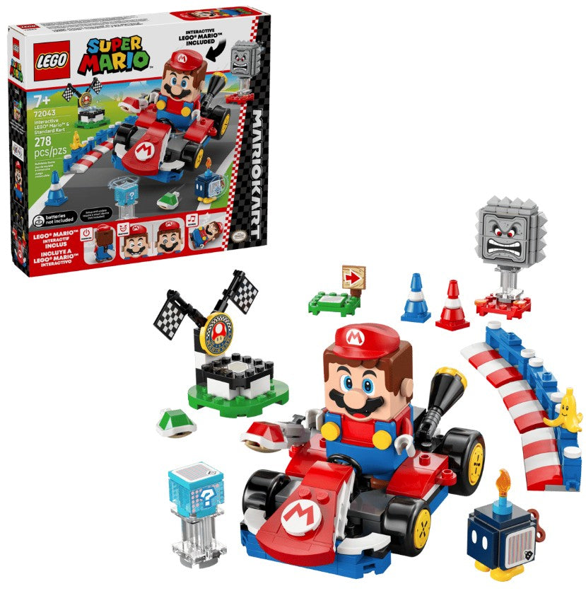 Lego Super Mario et kart interactif 278 morceaux (7 ans et plus)