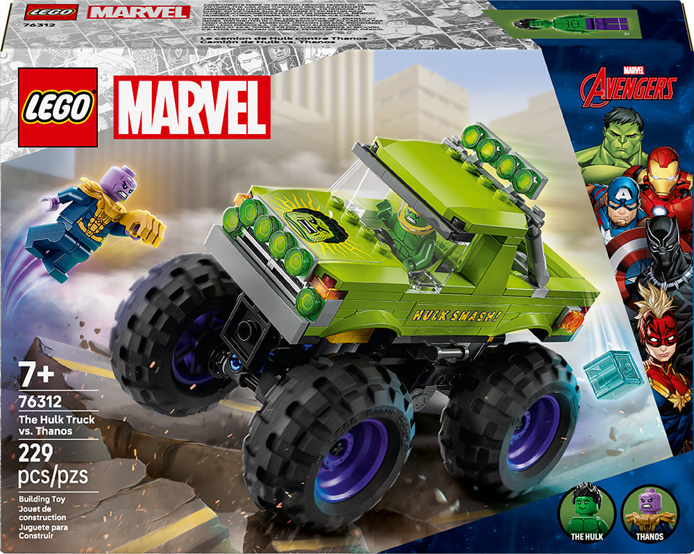 Lego Marvel camion de Hulk contre Thanos 229 morceaux (7 ans et plus)