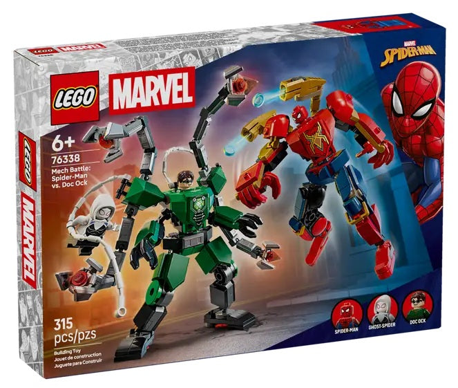 Lego Marvel le combat des robots : Spiderman contre Doc Oc 315 morceaux (6 ans et plus)
