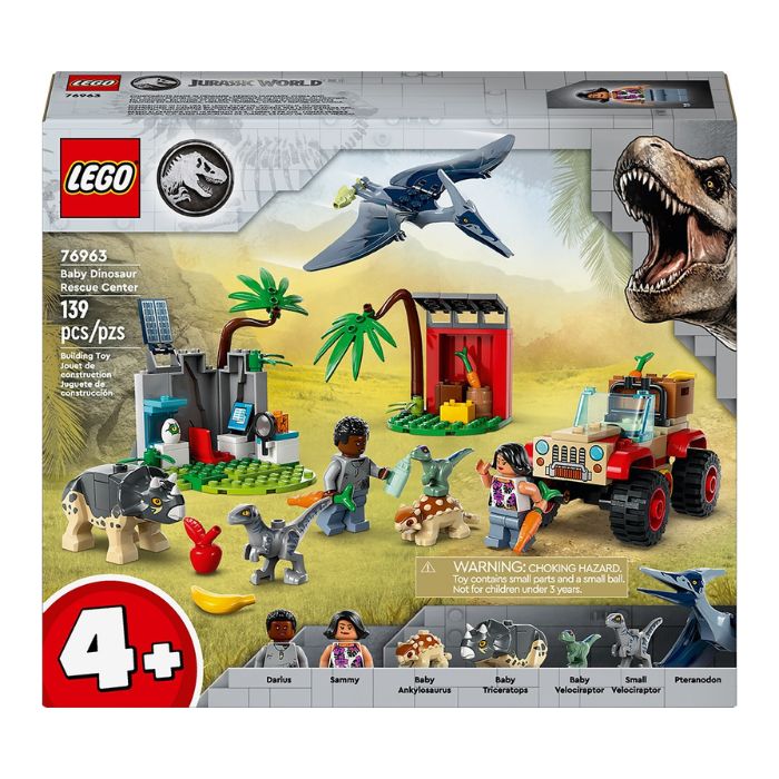 LEGO Jurassic World centre de sauvetage des bébés dinosaures (4 ans et +)