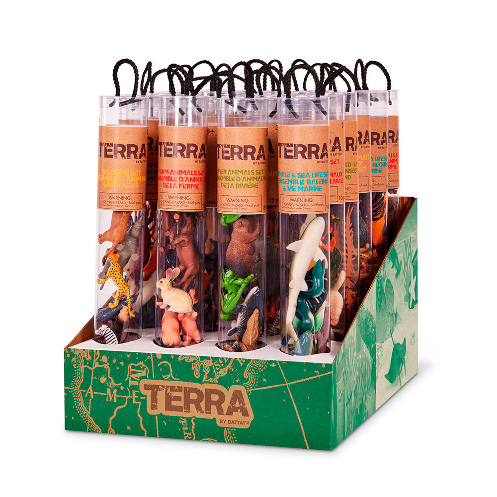Ensemble d'animaux en tube Terra (3 ans et +)