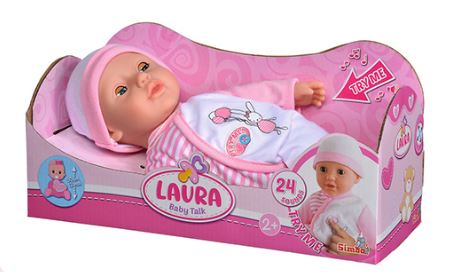 Poupée Laura interactive 30 cm et 24 sons