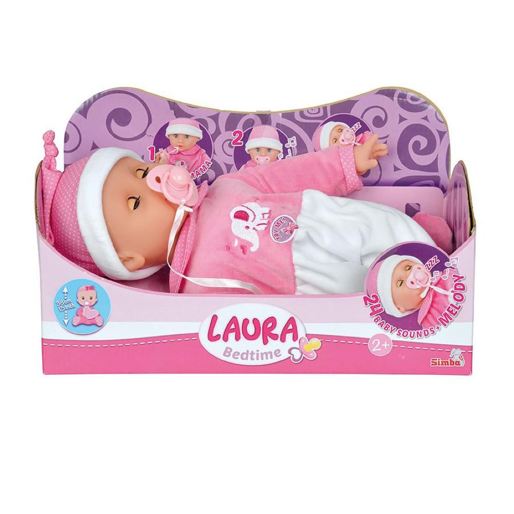 Poupée bébé 38 cm Laura avec musique pour le dodo (2 ans et plus)