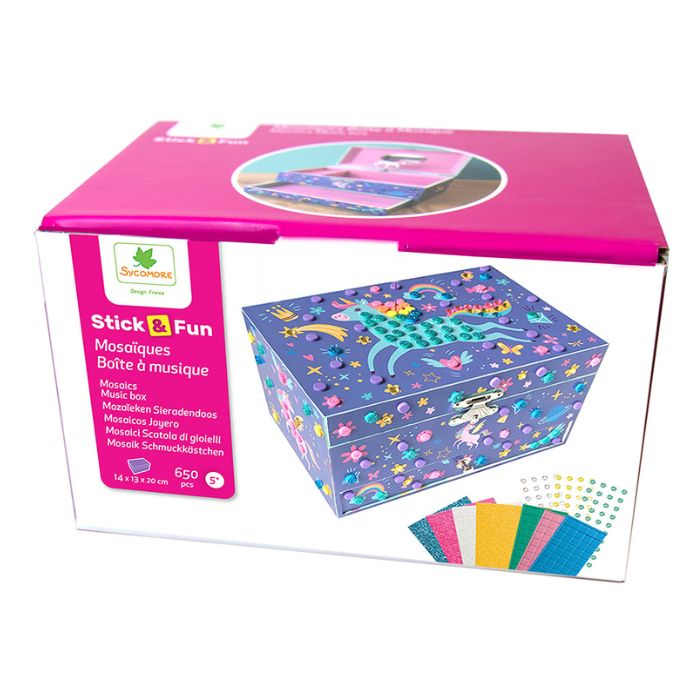 Mosaïque boîte à musique Stick'N Fun (5 ans et plus)