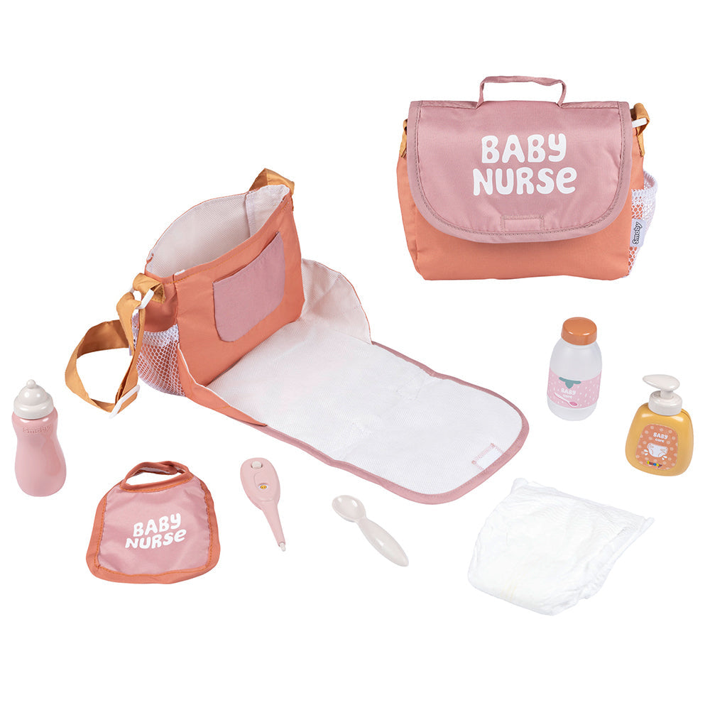 Ensemble de sac à langer pour poupée 8 morceaux Baby Nurse (3 ans et plus)
