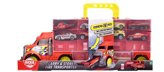 Camion transporteur de pompiers Dickie (3 ans et plus)