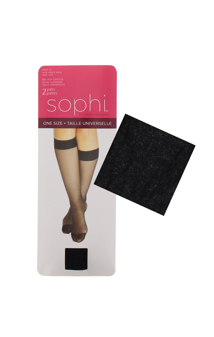 Bas aux genoux en nylon taille universelle Sophi