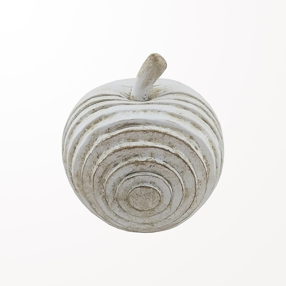 Pomme décorative blanche