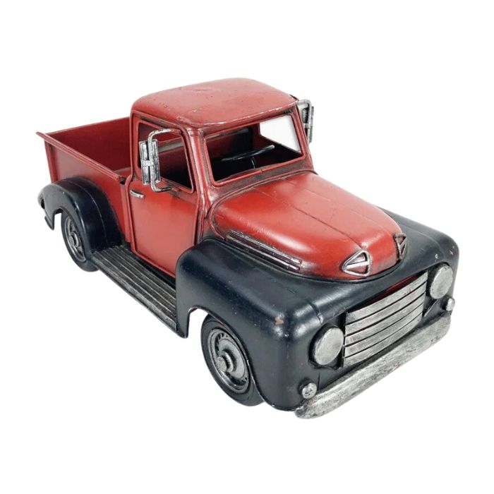 Camionnette pick-up 12 po x 5 po noir et rouge