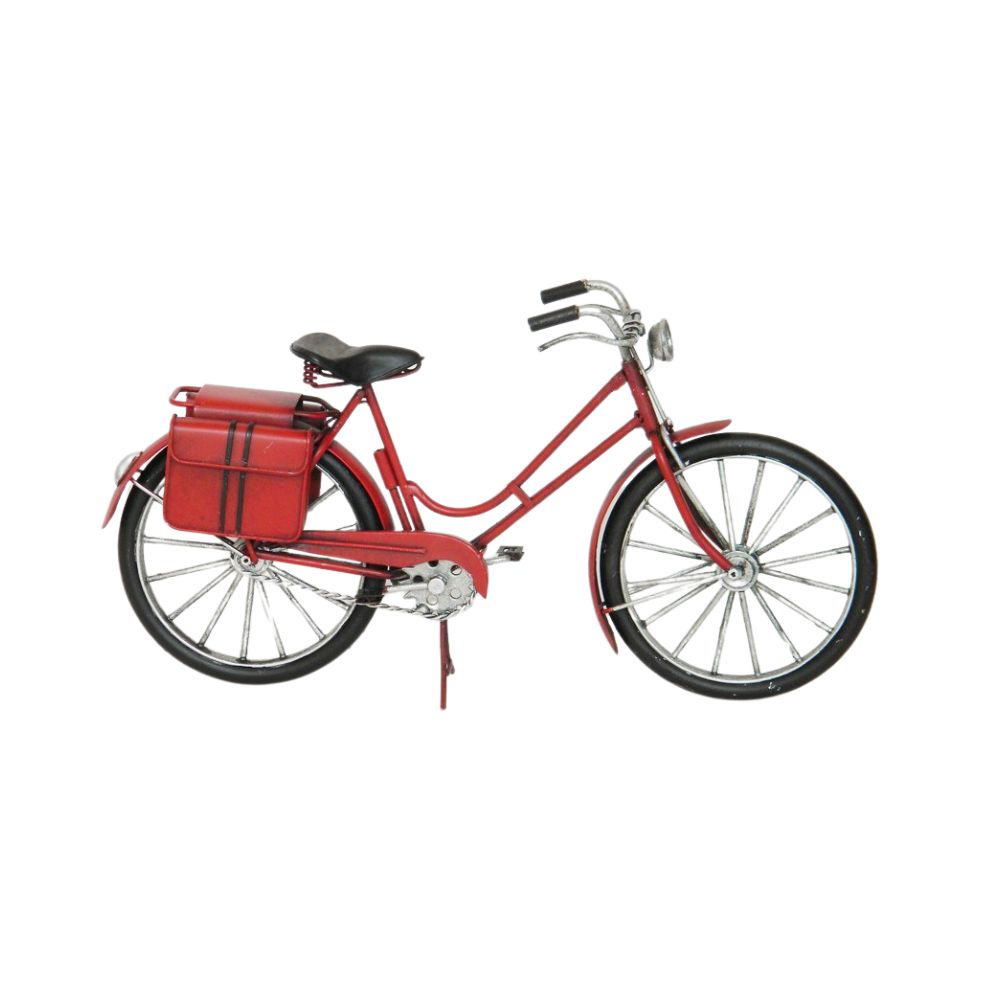 Vélo 12 po x 6 po en métal rouge