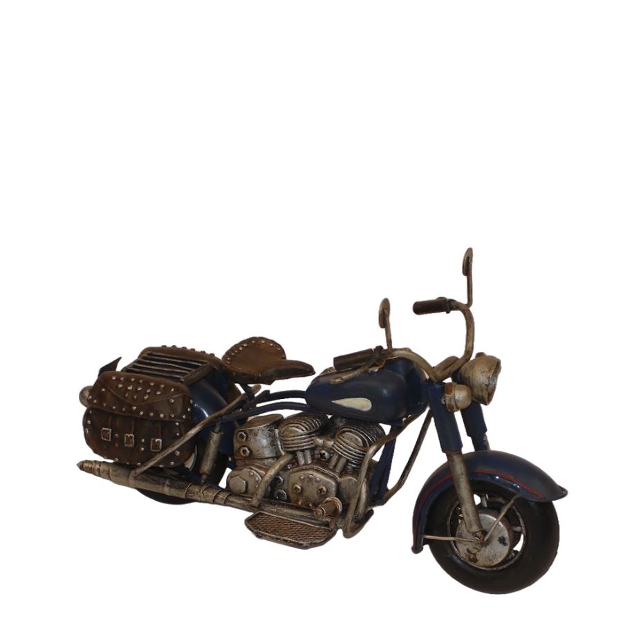 Moto en métal 7 po x 4 po x 4,75 po noire