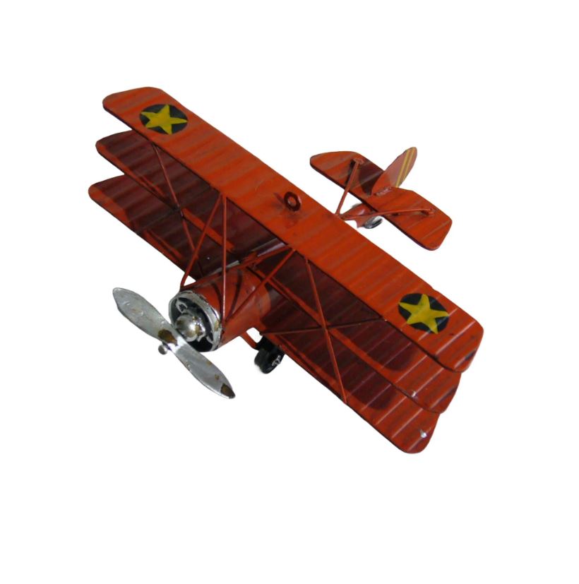 Avion militaire en métal 6 po x 5 po x 3 po