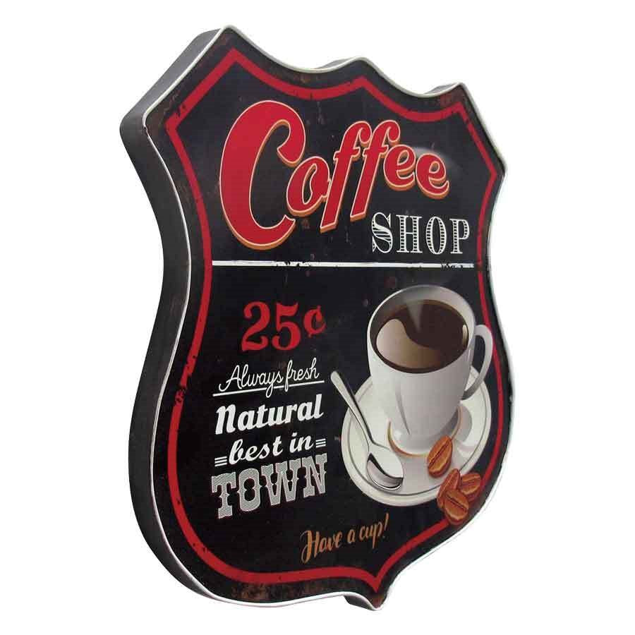 Plaque murale "Coffee Shop"