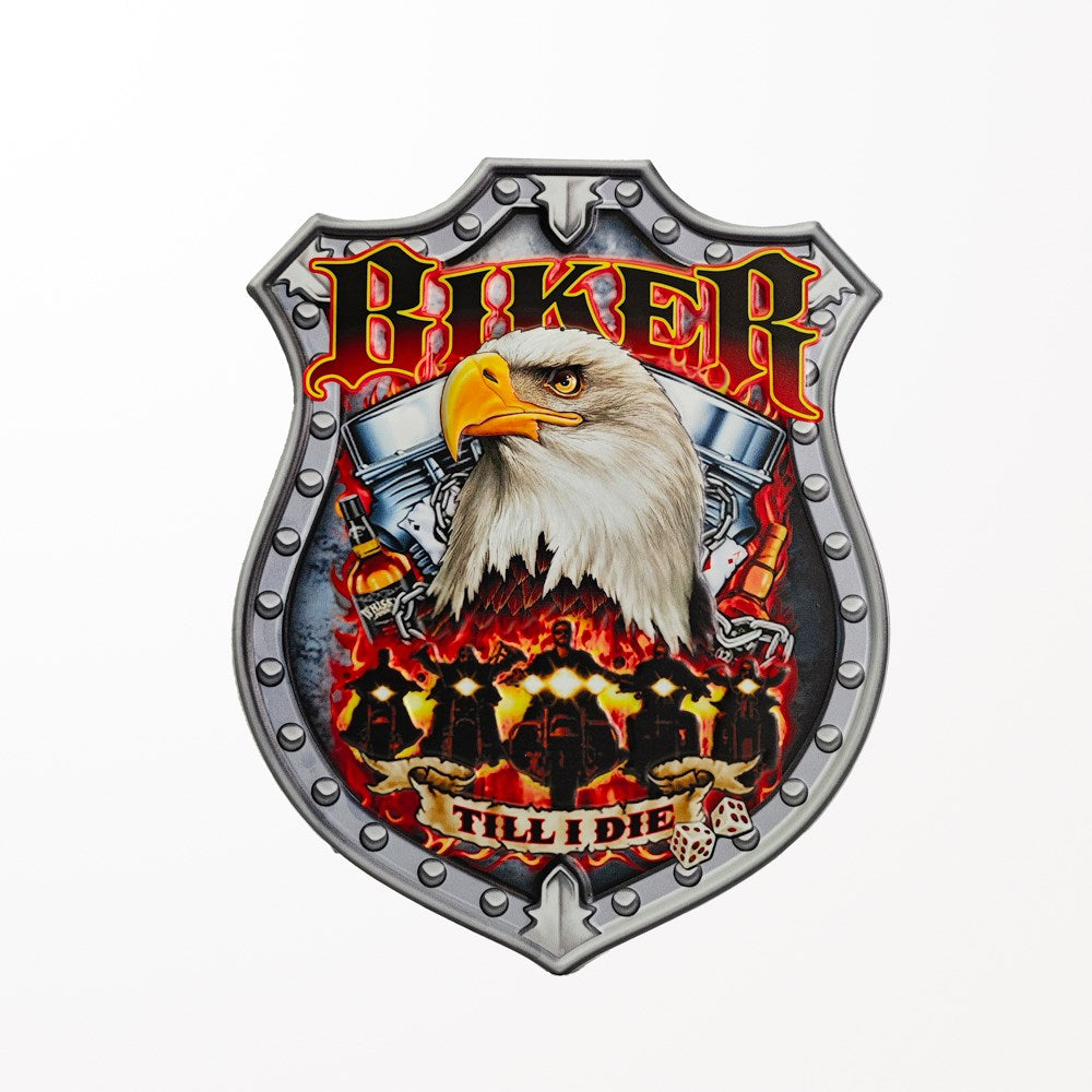 Plaque murale "Biker Til I Die"