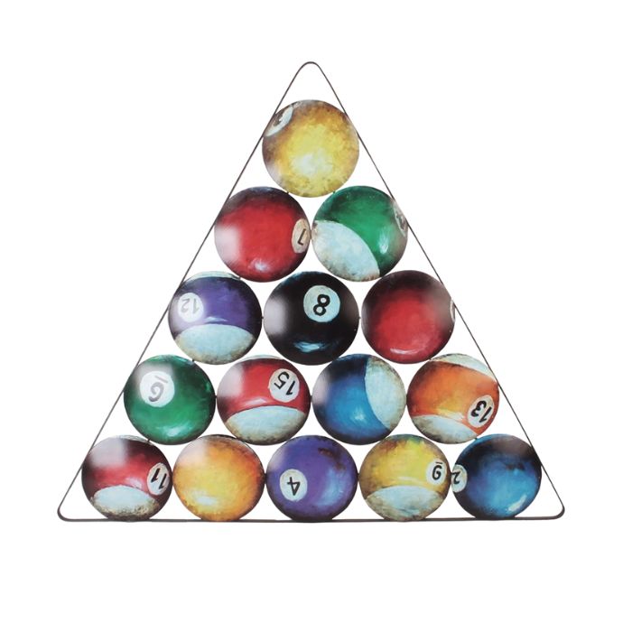 Plaque murale en plexiglass 31,5 po x 27,5 po billard