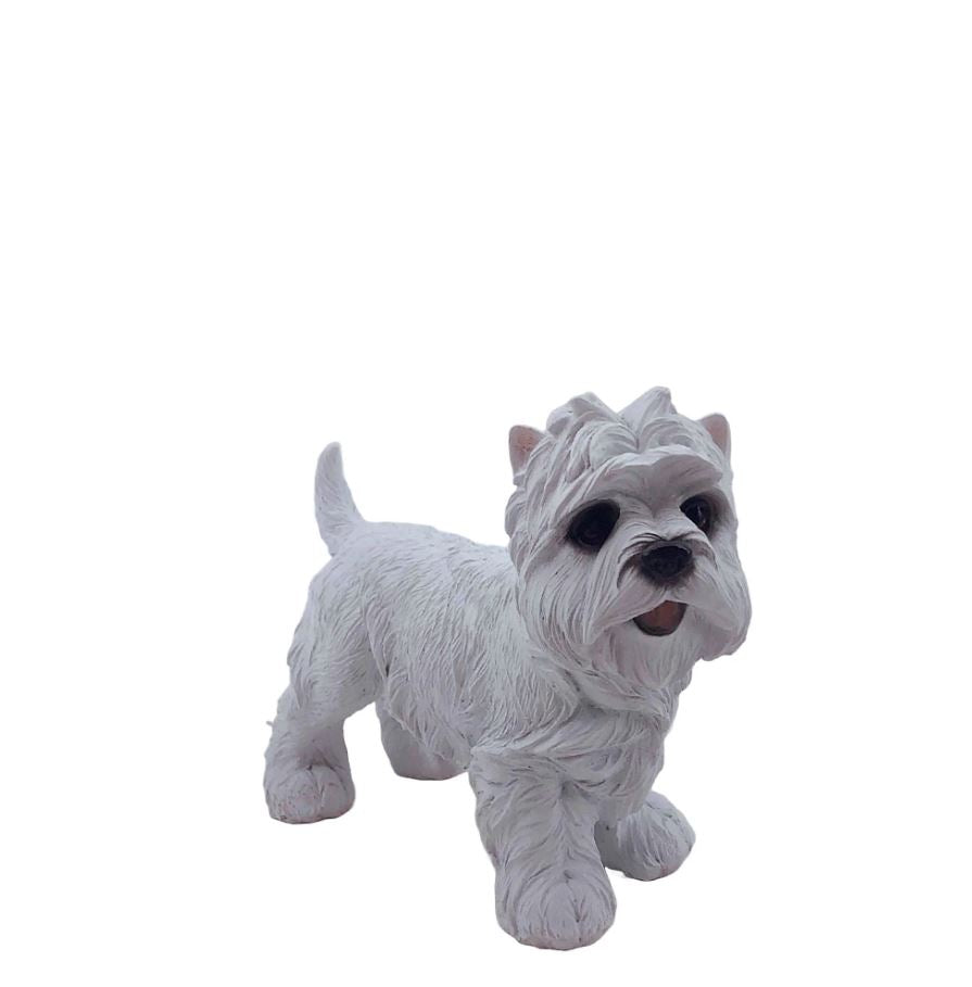 Chien blanc west highland terrier décoratif 5 po x 2,5 po x 5 po