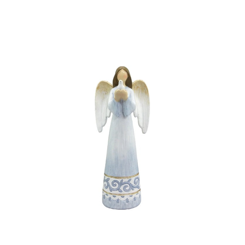 Bibelot ange 8,25 blanc et bleu