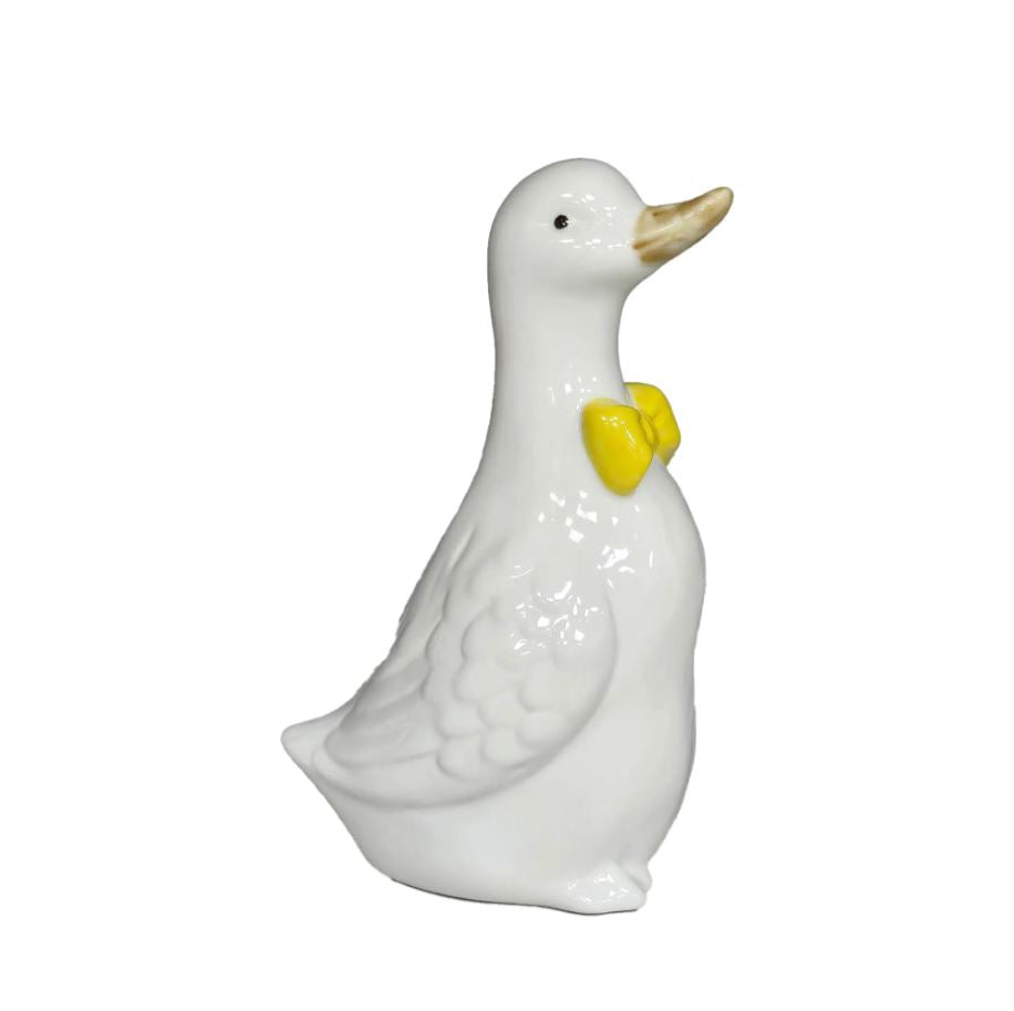 Canard blanc avec boucle jaune