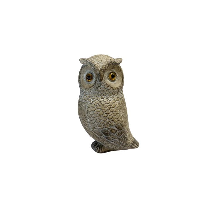 Hiboux décoratif 43,25 po x 6 po gris