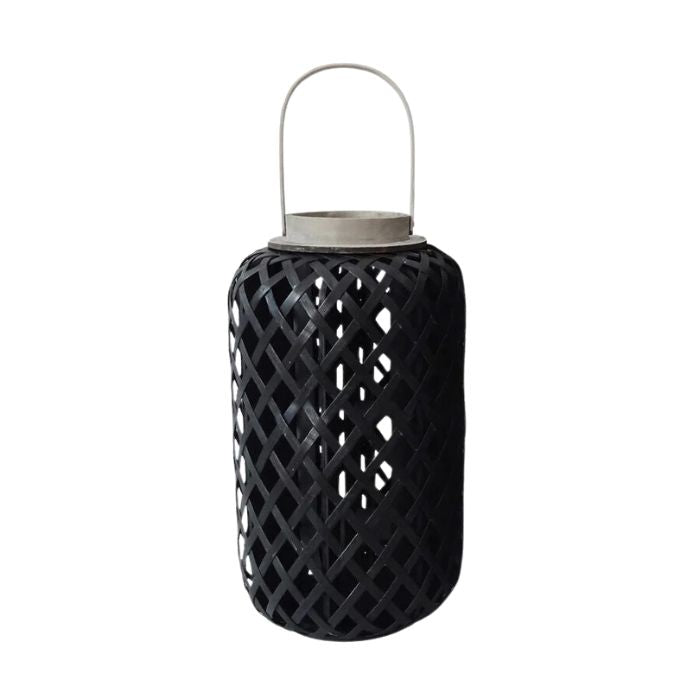 Lanterne en bambou noir