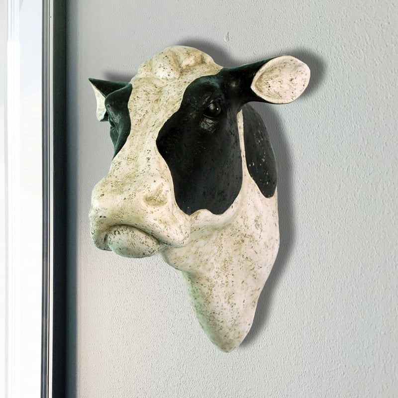 Tête de vache en polyrésine 15,25 po x 18 po x 21 po