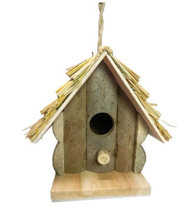 Mangeoire à oiseaux en bois 7 po x 5 po x 7 po