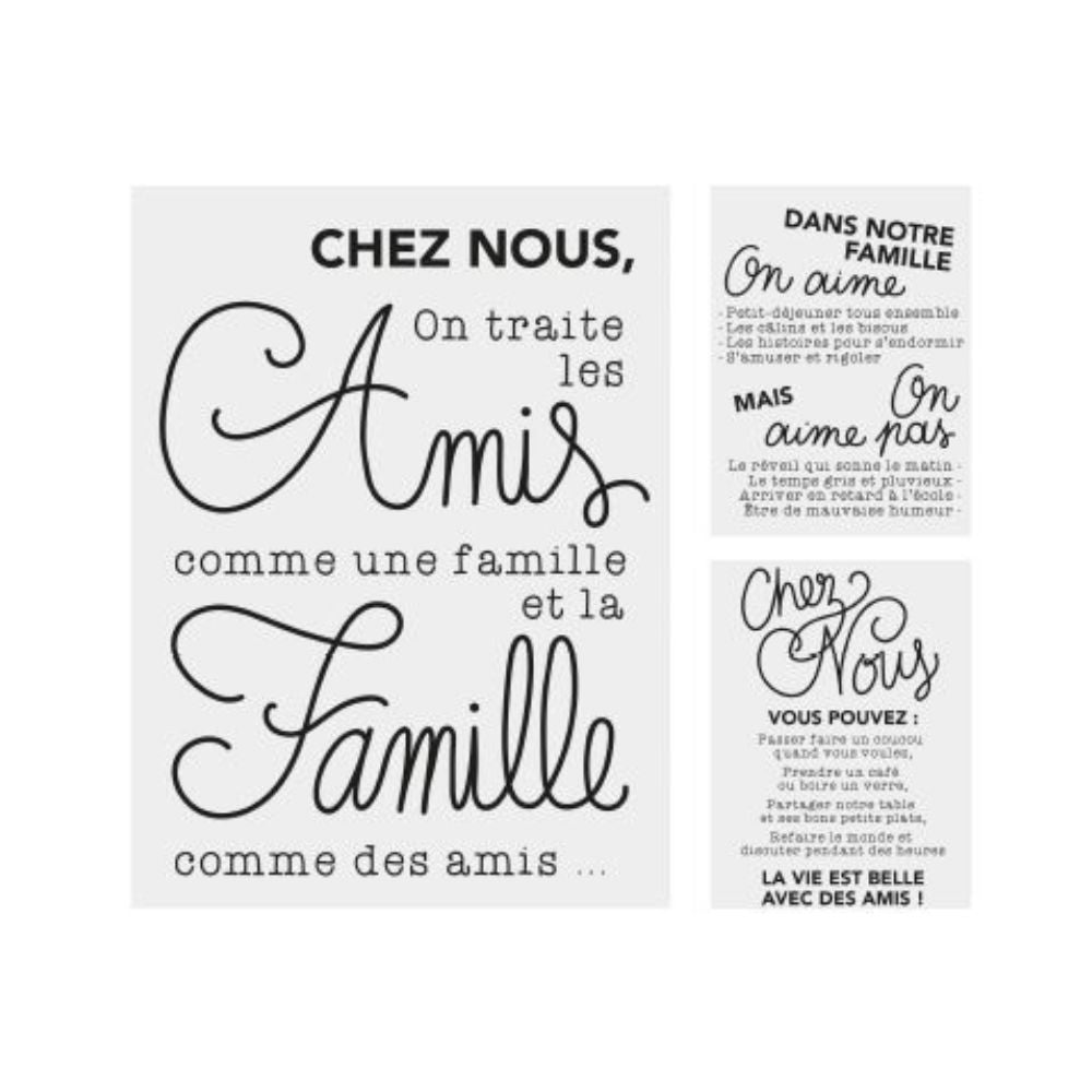 Décoration murale autocollante chez nous