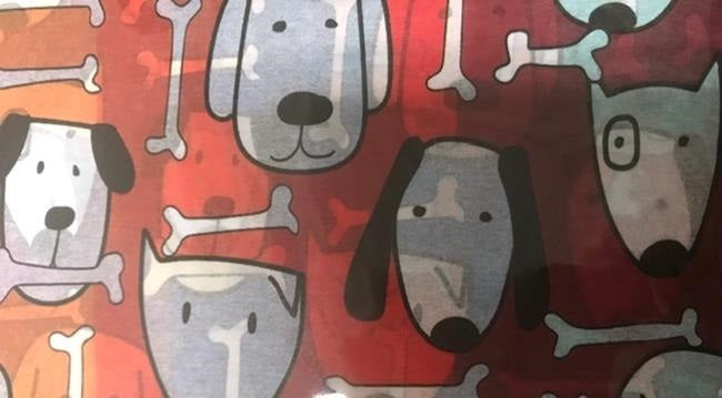 Papier de soie 20 po x 20 po chiens (paquet de 6)