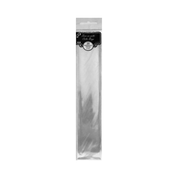 Sac cello transparent 2 po x 10 po (paquet de 35)