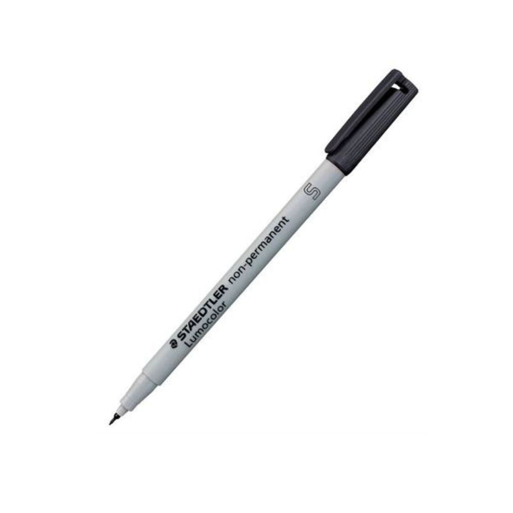 Crayon non permanent pointe super fine Staedtler Lumocolor noir