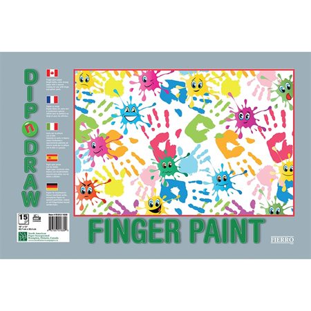 Papier pour peinture à doigt 12 po x 18 po (paquet de 25)