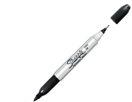 Marqueur permanent double pointe ultra fine/fine Sharpie noir