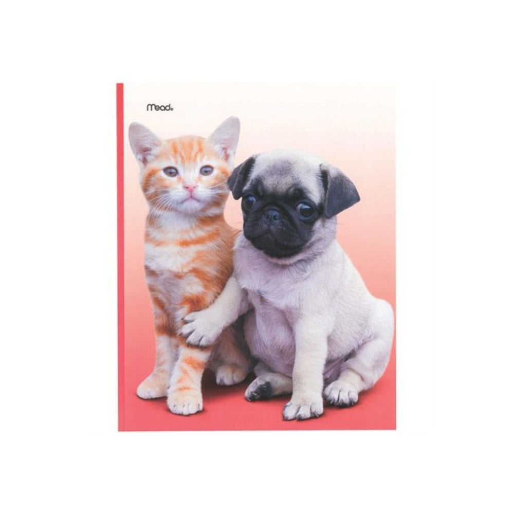 Duo-tang en carton ciré à 2 pochettes bébé animal