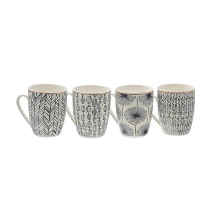 Tasse à café motif bleu