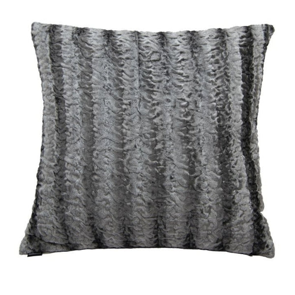 Coussin 18 po x 18 po Tuxedo gris
