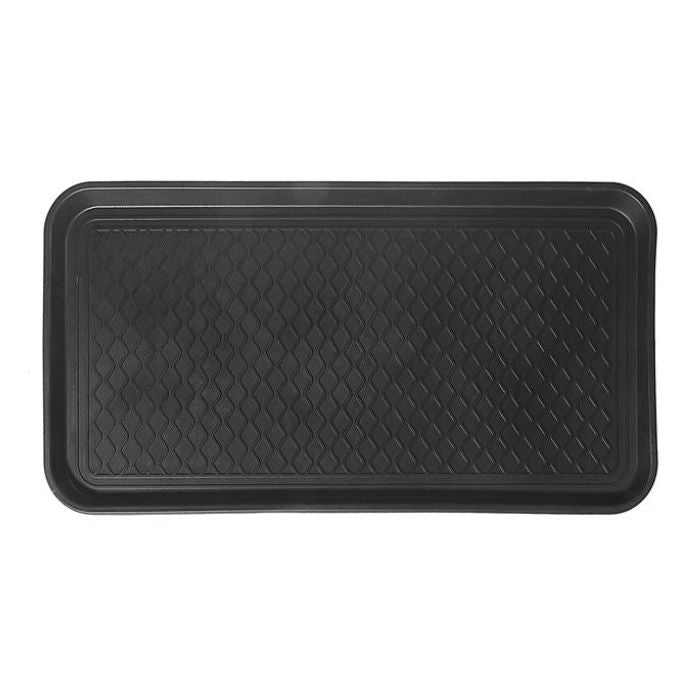 Tapis à botte en plastique (plateau) 30 po x 15 po noir