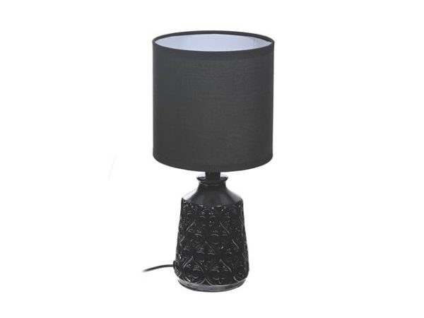 Lampe de table en céramique motif losange 6 po x 12 po