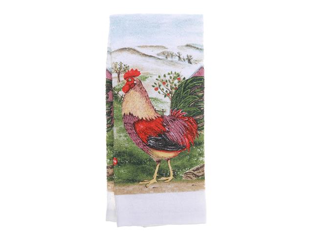 Serviette à mains 15 po x 25 po coq
