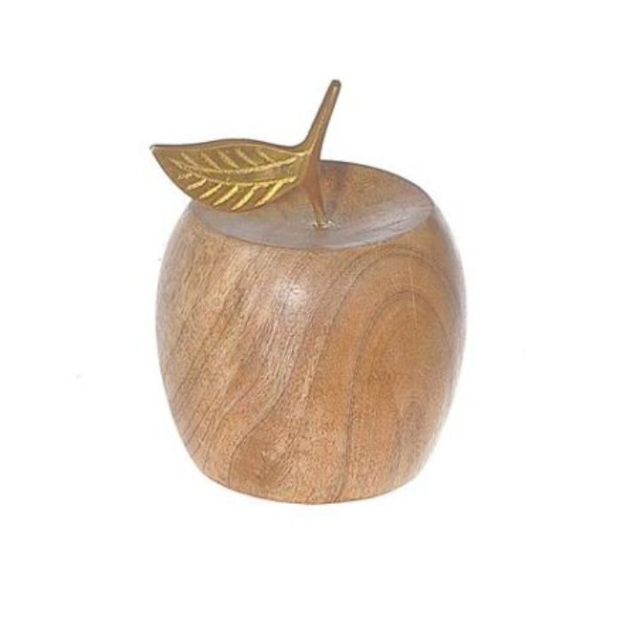Pomme en bois de manguier 2,75 po x 3,75 po