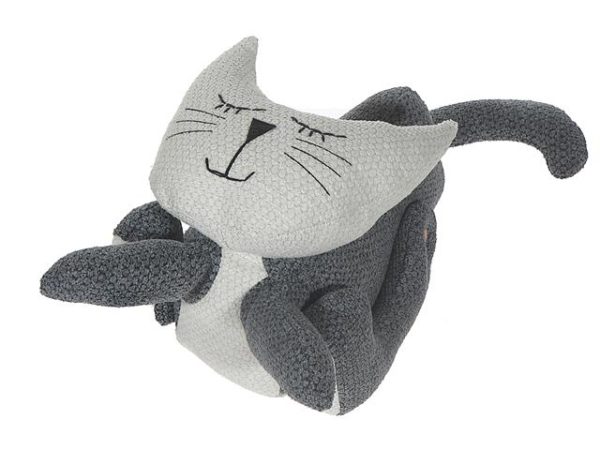 Butoir de porte 9 po x 12 po chat gris