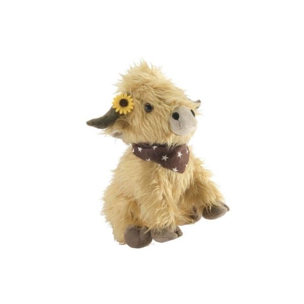 Butoir de porte 11 po x 9 po x 11 po vache Highland avec foulard