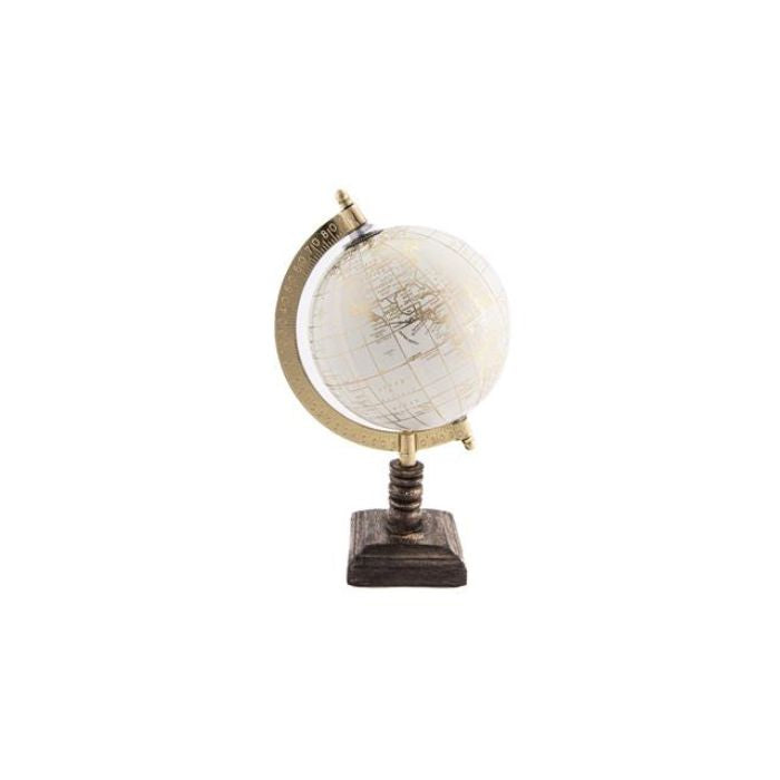 Globe terrestre ivoire
